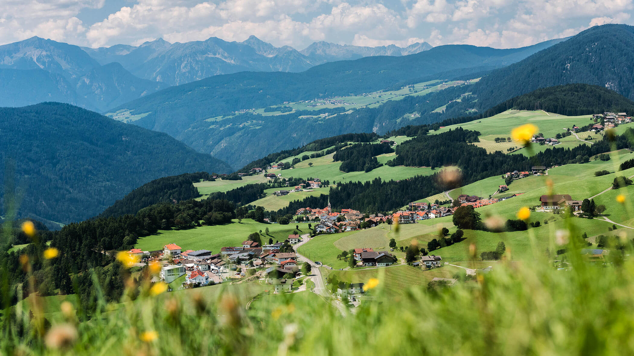 Blick von oben auf Terenten